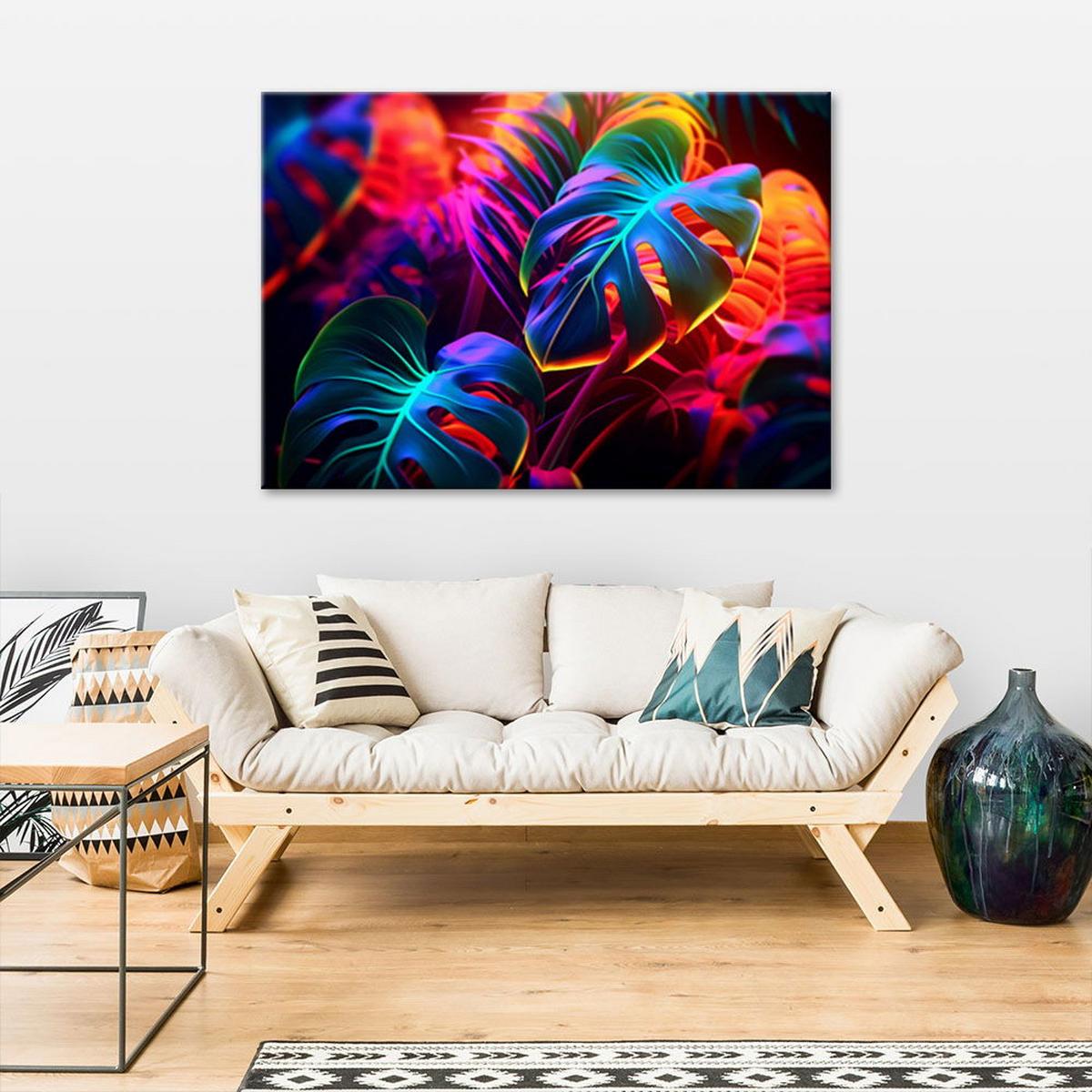 KUNSTDRUCK Bunt 90/60 cm - Multicolor, Textil (90/60cm) - KUNSTLOFT