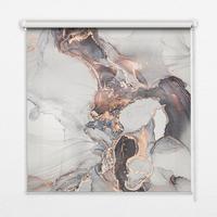 INNENROLLO - Fensterrollo - Rollo - 150x180 cm - Grauer Marmor - Grau, Kunststoff (150/180/0.5cm) - TULUP
