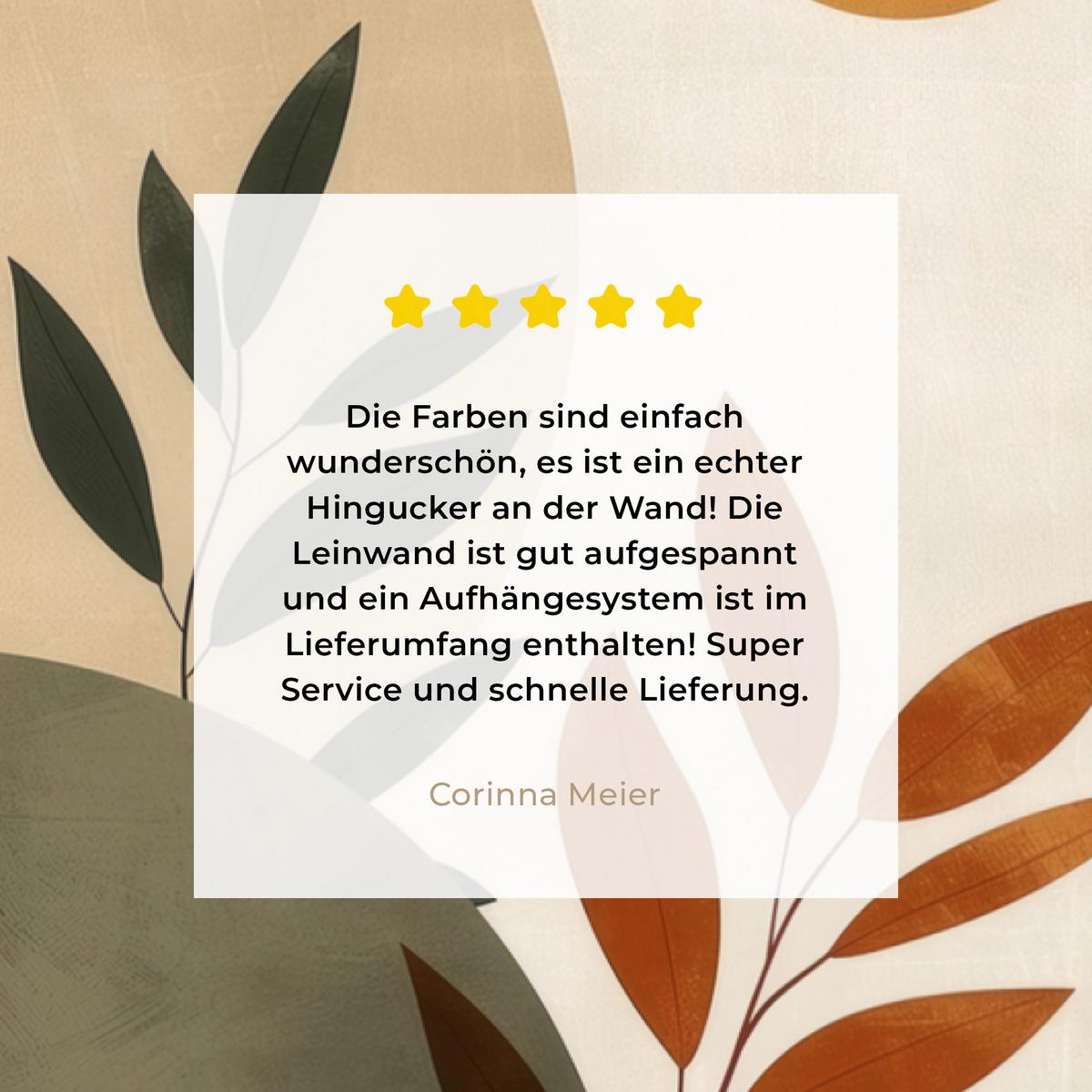 LEINWANDBILD Formen - Rund - Blätter - Beige Deko XXL 80x120 cm - Rostfarben, Textil (80/120cm) - MuchoWow