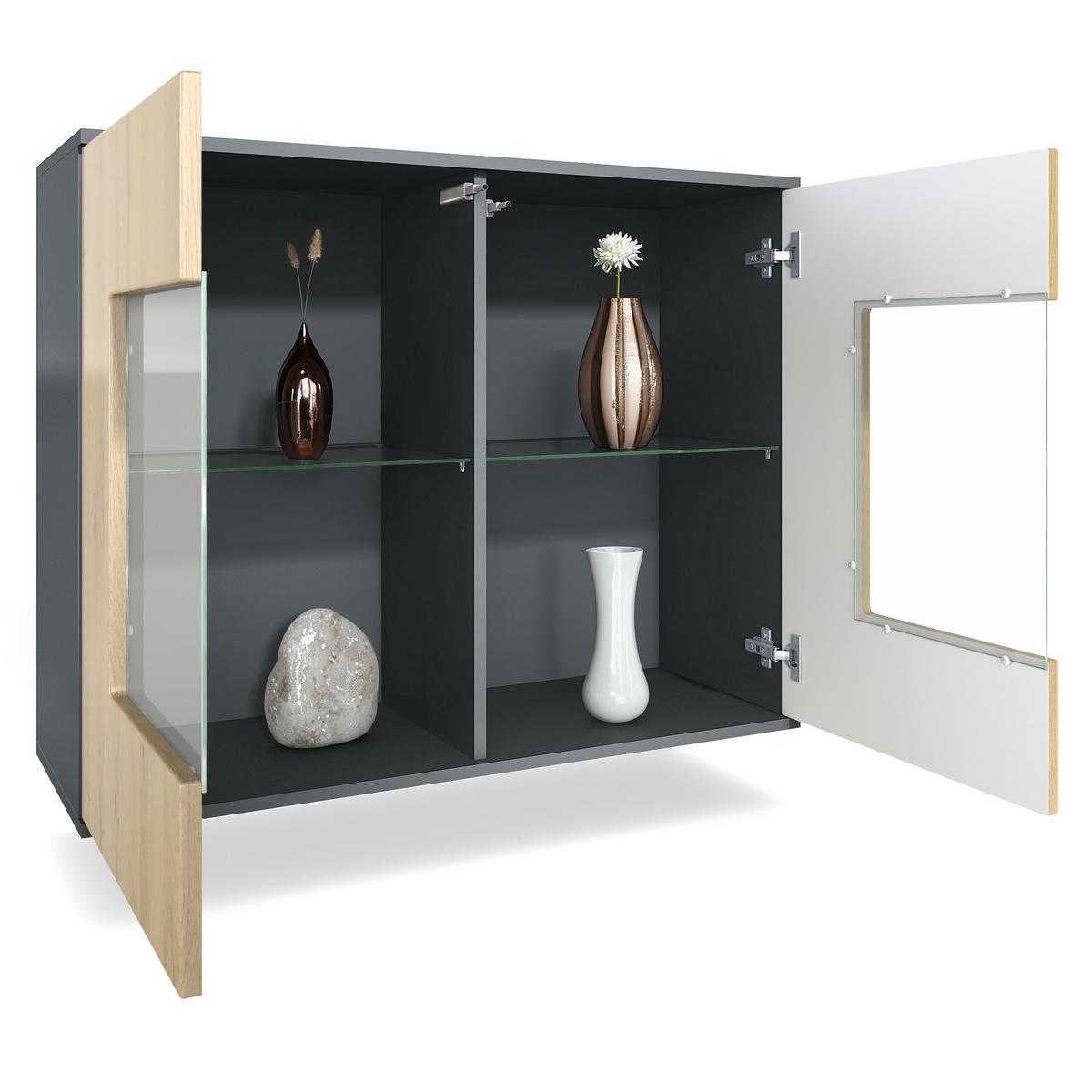 KOMMODE Grömitz Weiß Hochglanz - Weiß Hochglanz, Holzwerkstoff (92.5/73.5/35cm) - Vladon