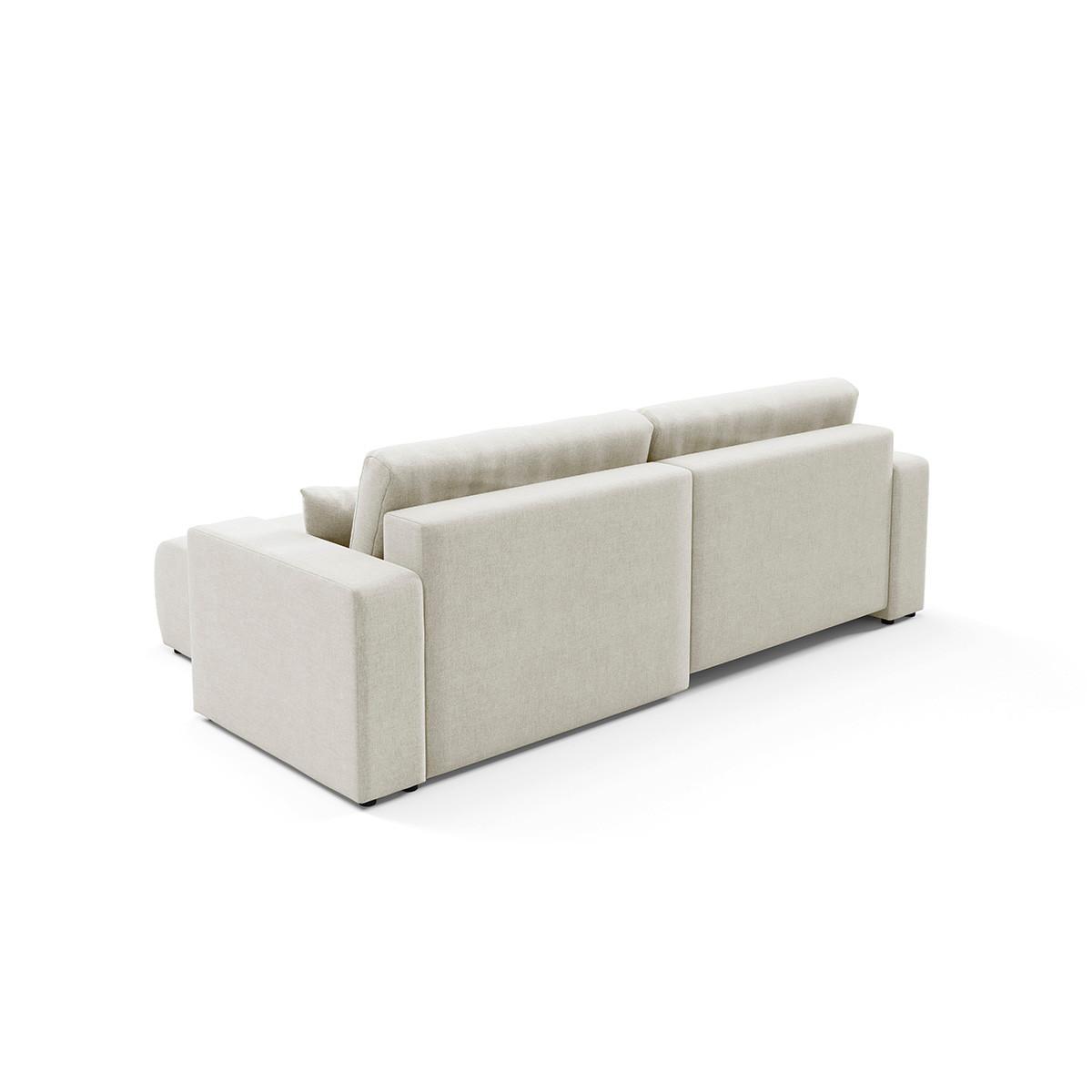 ECKSOFA Giulia 3 Sitzplätze Weiß - Weiß, Holz (244/149cm) - Petits-meubles