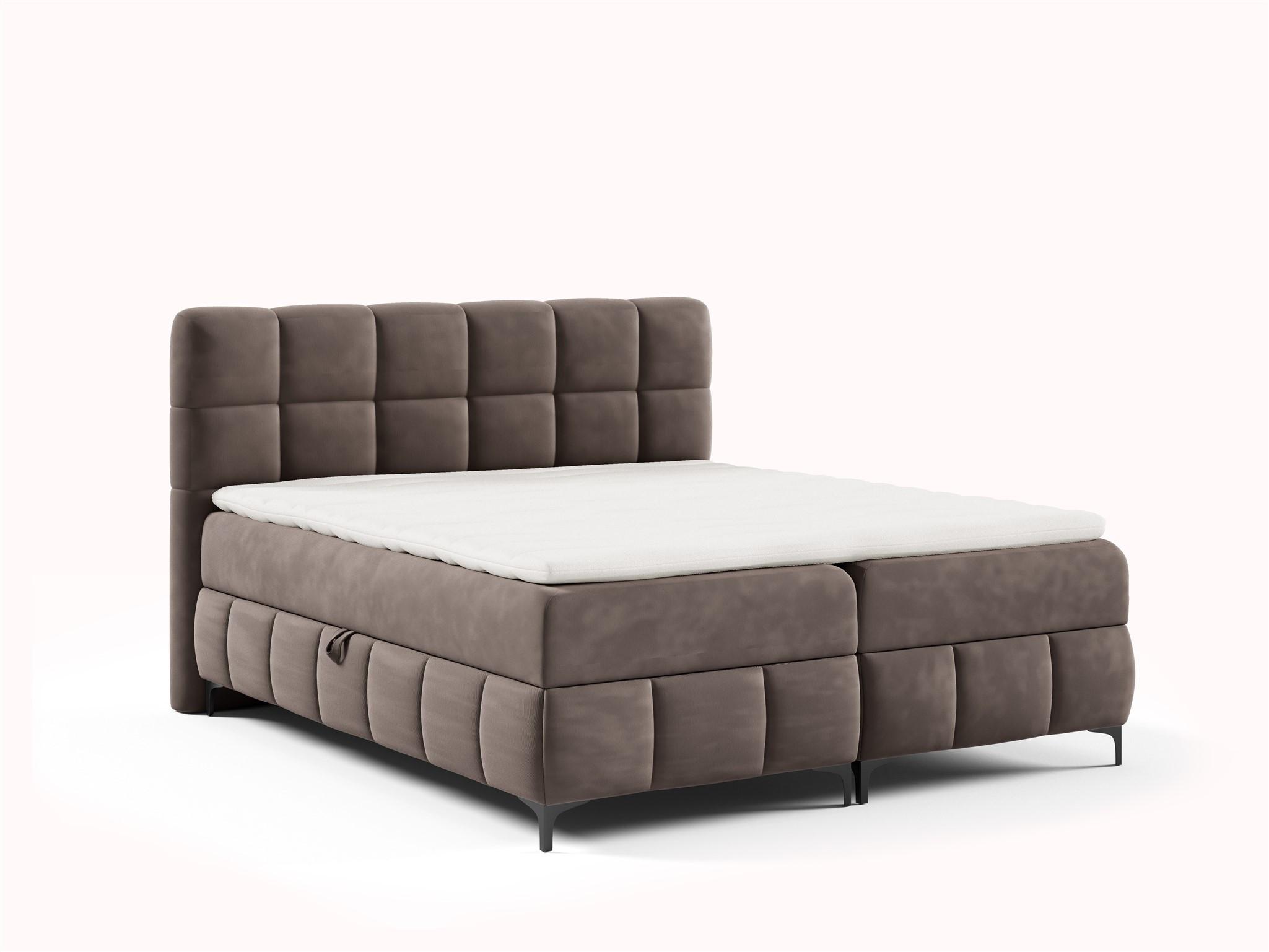BOXBETT Sophie In Salvador - Mokka, Holzwerkstoff/Textil (100/200cm) - Fun Möbel