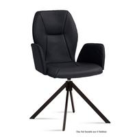 ARMLEHNSTUHL drehbar (6er-Set) Deonne 58x92x60 Schwarz/Anthrazit - Anthrazit/Schwarz, Kunststoff (60/92/58cm) - 58aufmkessel