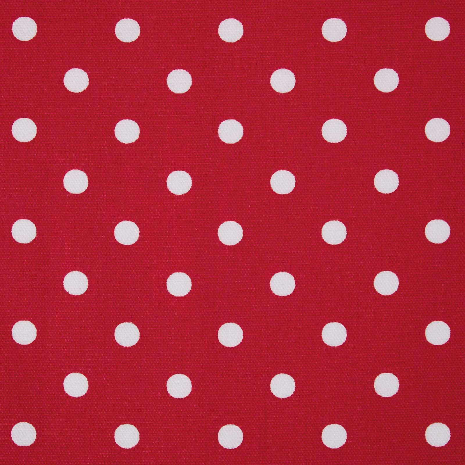 BAUMWOLLSTOFF Meterware Punkte rot, 150 cm - Rot, Textil (150/100cm) - Homescapes