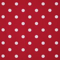 BAUMWOLLSTOFF Meterware Punkte rot, 150 cm - Rot, Textil (150/100cm) - Homescapes