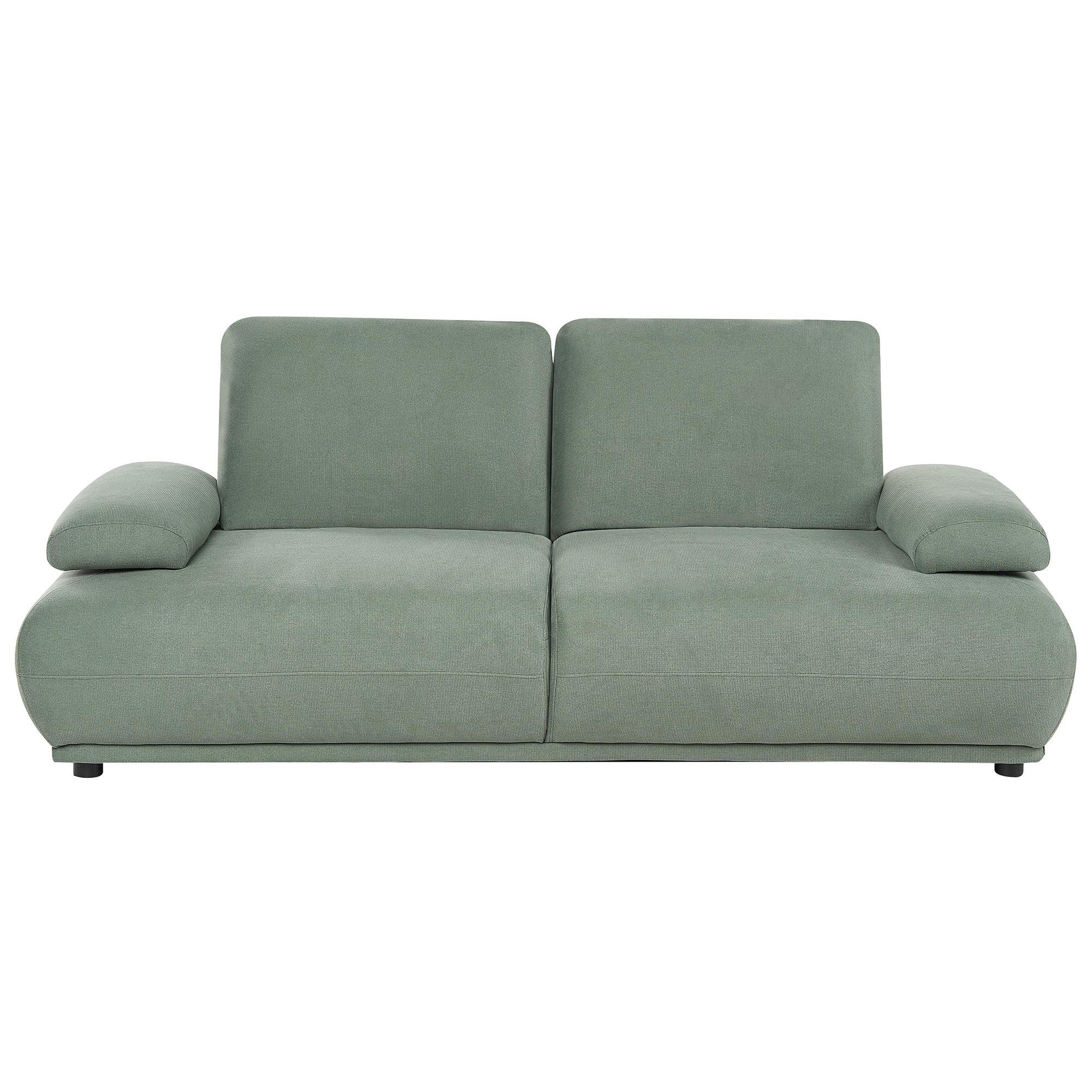 3-SITZER-SOFA Hellgrün Nacka - Hellgrün, Textil (211/89/110cm) - Beliani