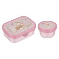 OBST- UND BENTOBOX Campus (2025) Fairy Garden 300 & 750 ml 2er Set - Pink/Rosa, Kunststoff (2/2/2cm) - Mepal