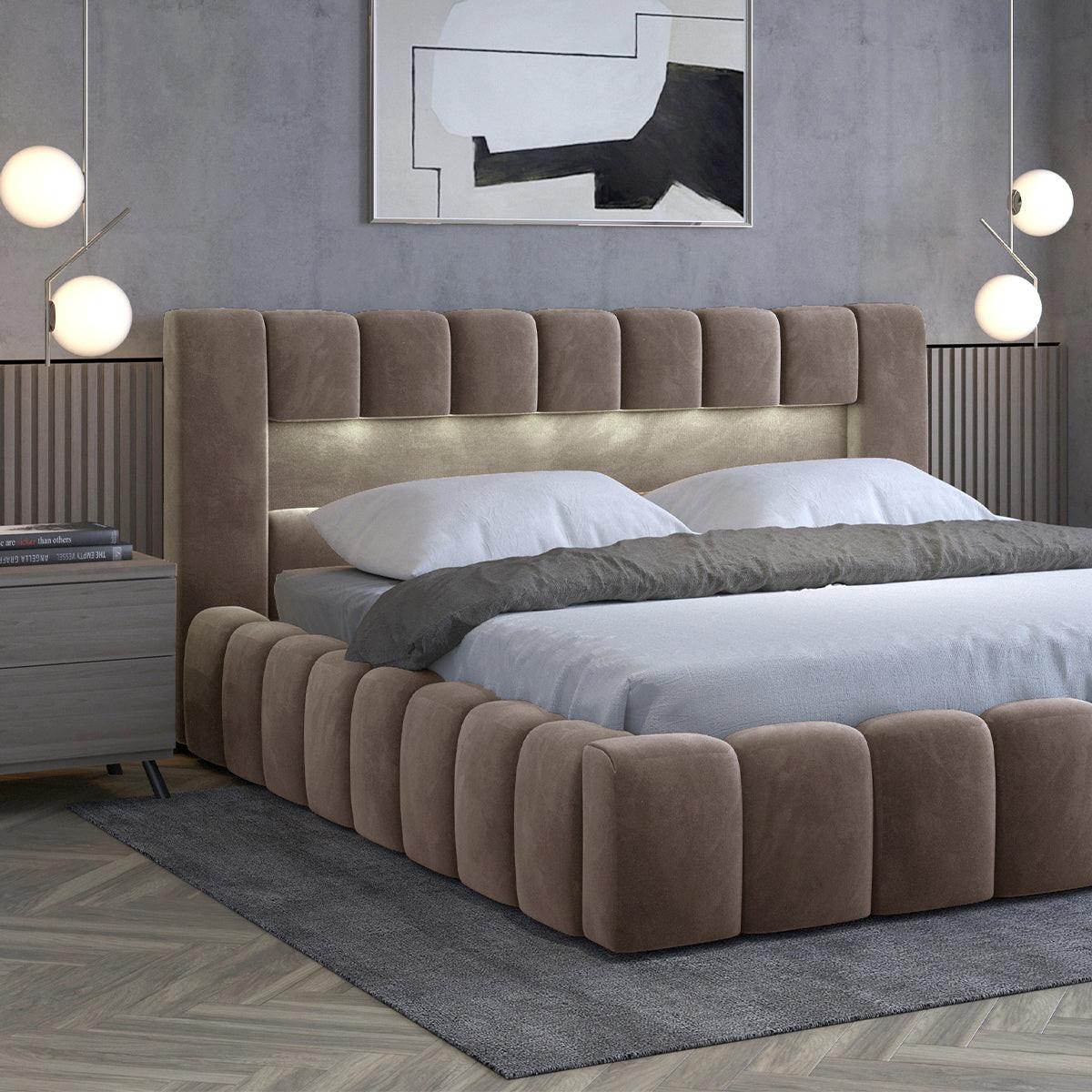 BOXBETT 160/200 Auria Braun - Braun, Holz (160/200cm) - Petits-meubles