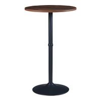 BARTISCH Vantaa - Walnussfarben/Schwarz, Holzwerkstoff/Metall (60/60/100cm) - [en.casa]