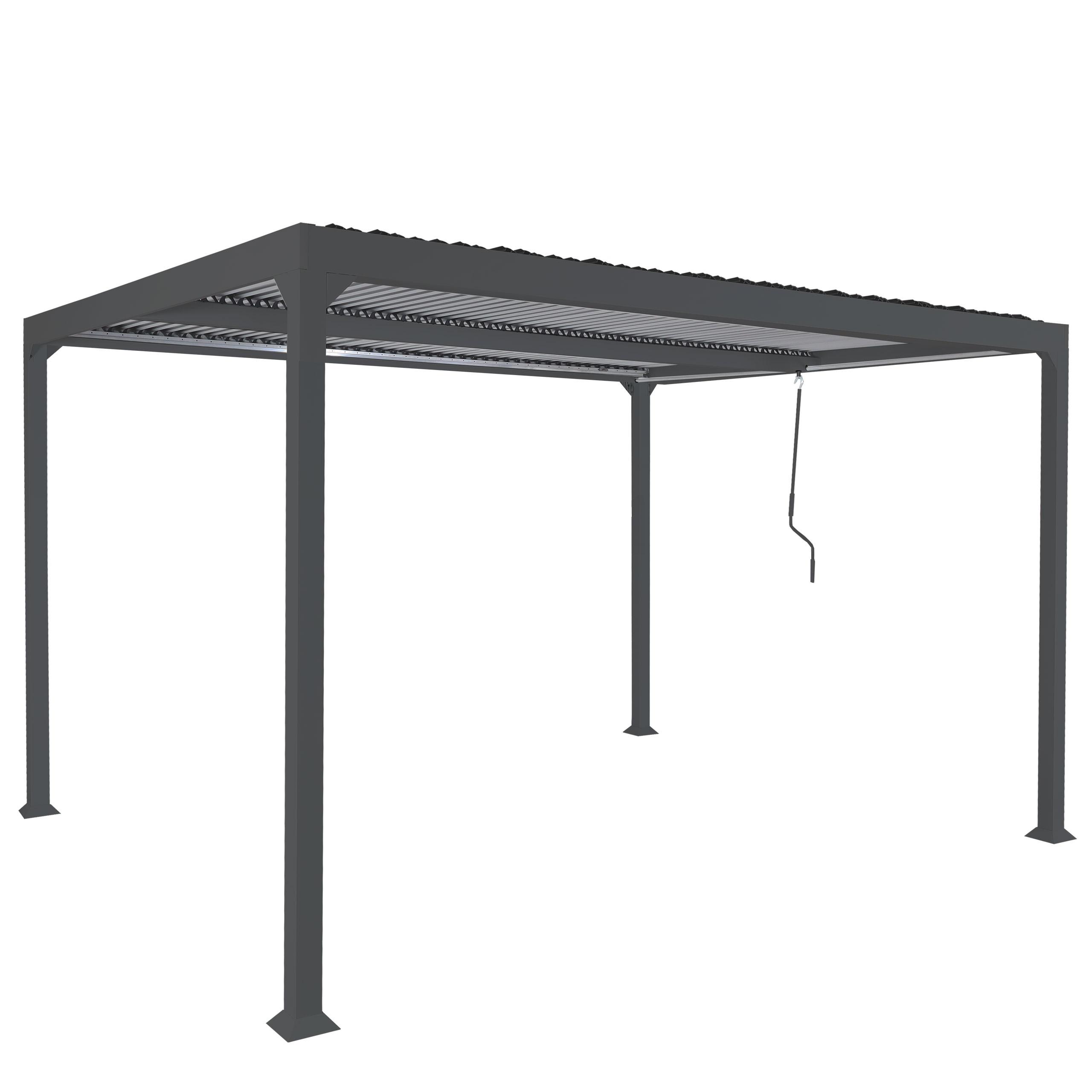 PERGOLA Anthrazit - Anthrazit, Metall (306/224/368cm) - MCW