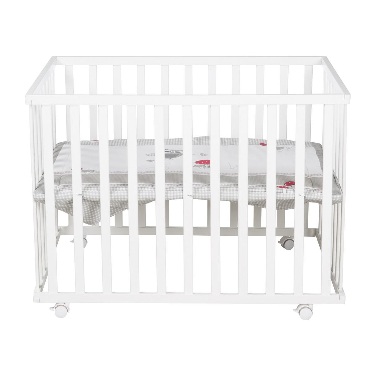 LAUFGITTER 100x75 Adam & Eule - Weiß, Holzwerkstoff (73/72/98.5cm) - Roba