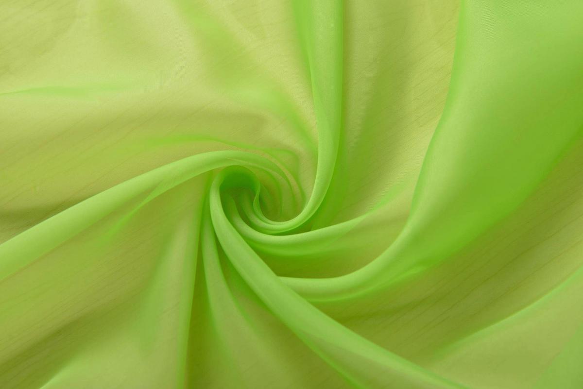 2 SCHLAUFENGARDINEN Voile 245x140 cm Apfelgrün - Grün, Textil (140/245cm) - Gardinenbox.eu
