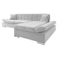ECKSOFA Malwi Premiumi, Seite: Rechts - Silberfarben, Holz/Textil (278/161cm) - MIRJAN24