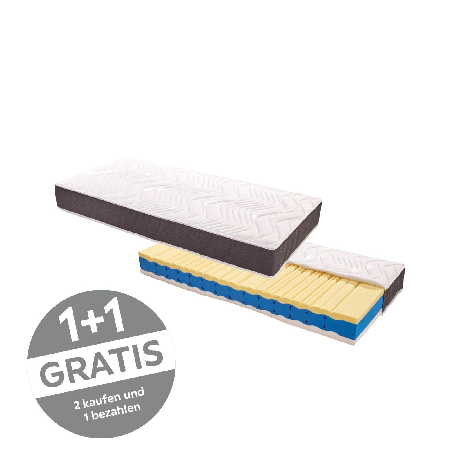 Viscomatratze Visco Deluxe ca. 90x200 cm - Weiß, KONVENTIONELL, Textil (90/200cm) - Livetastic