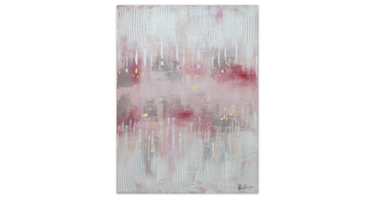 ACRYLBILD HANDGEMALT 75/100 cm - Pink, Holz/Textil (75/100cm) - KUNSTLOFT