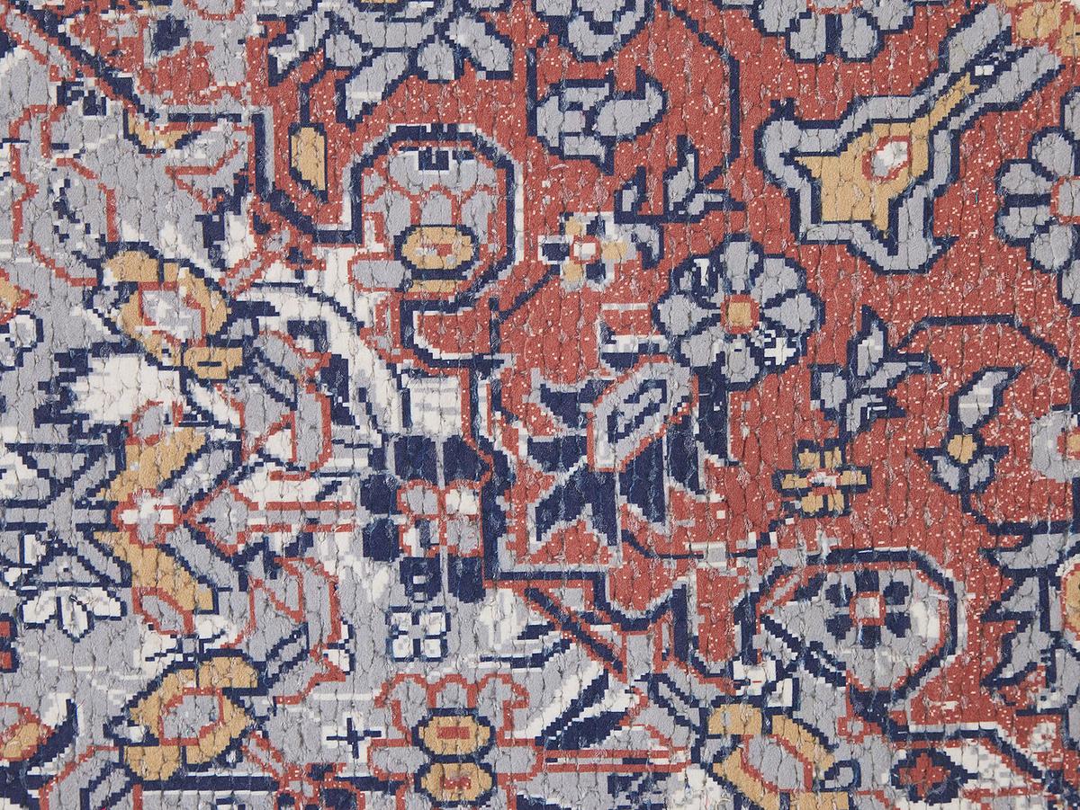 KURZFLOR-TEPPICH Korgan 200/140 cm - Multicolor, Kunststoff (140/200cm) - Beliani