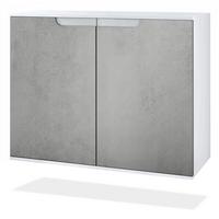 KOMMODE Sylt Beton Oxid Optik - Hellgrau, Holzwerkstoff (92.5/73.5/35cm) - Vladon