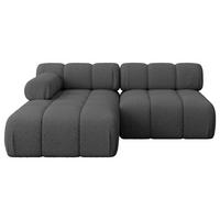 ECKSOFA modulares Sofa Razon-L1 - 190x160x70 cm Grau Bouclé - Grau, Holzwerkstoff/Textil (190/160cm) - ALTDECOR