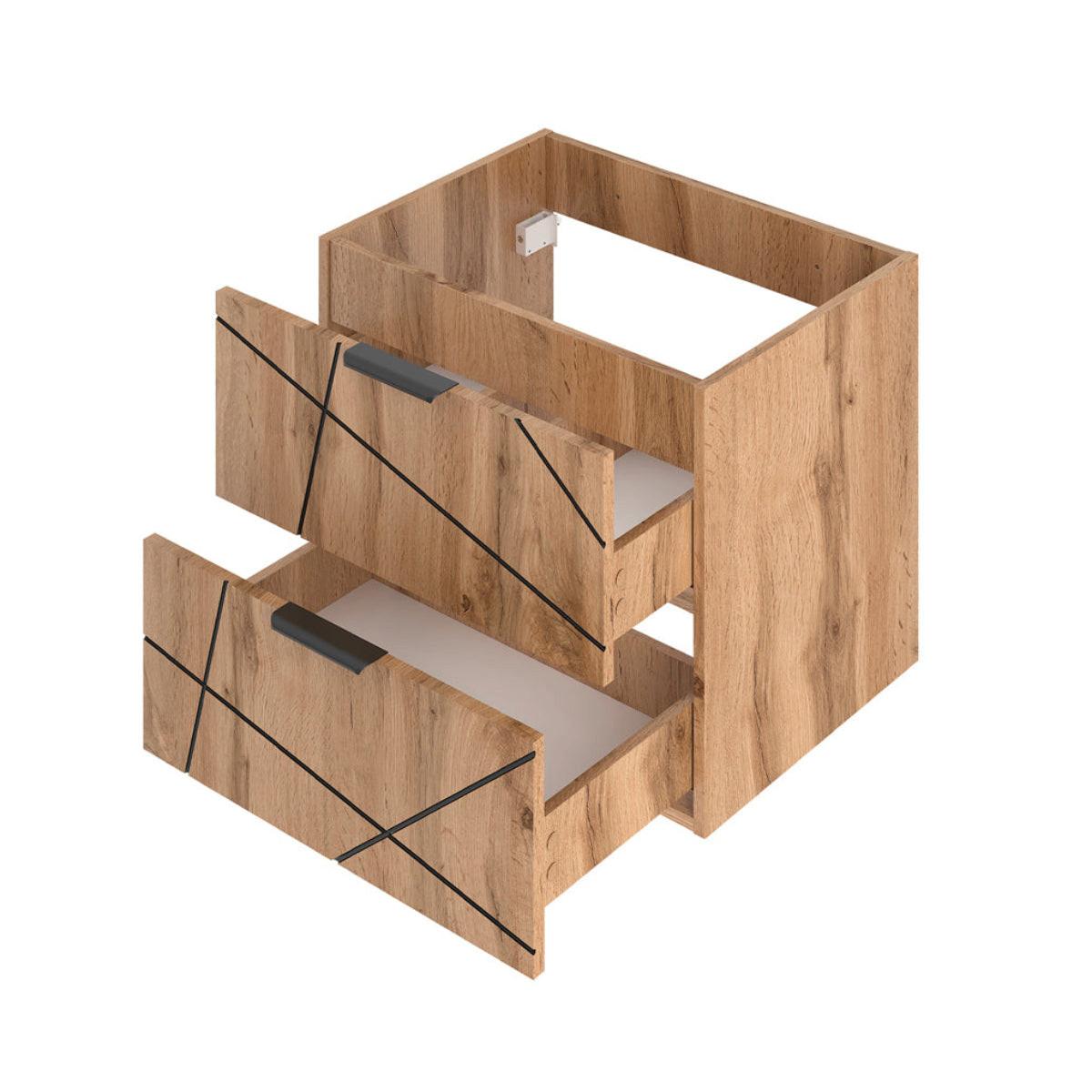WASCHTISCH 60cm Teren Holz - Braun, Holzwerkstoff (60/50/45.8cm) - Petits-meubles