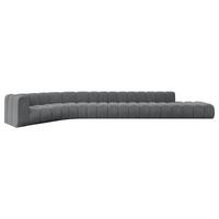 ECKSOFA modulares Sofa Tilmo-L3 - 581x194x70 cm Dunkelgrau - Dunkelgrau, Holzwerkstoff/Textil (581/194cm) - ALTDECOR