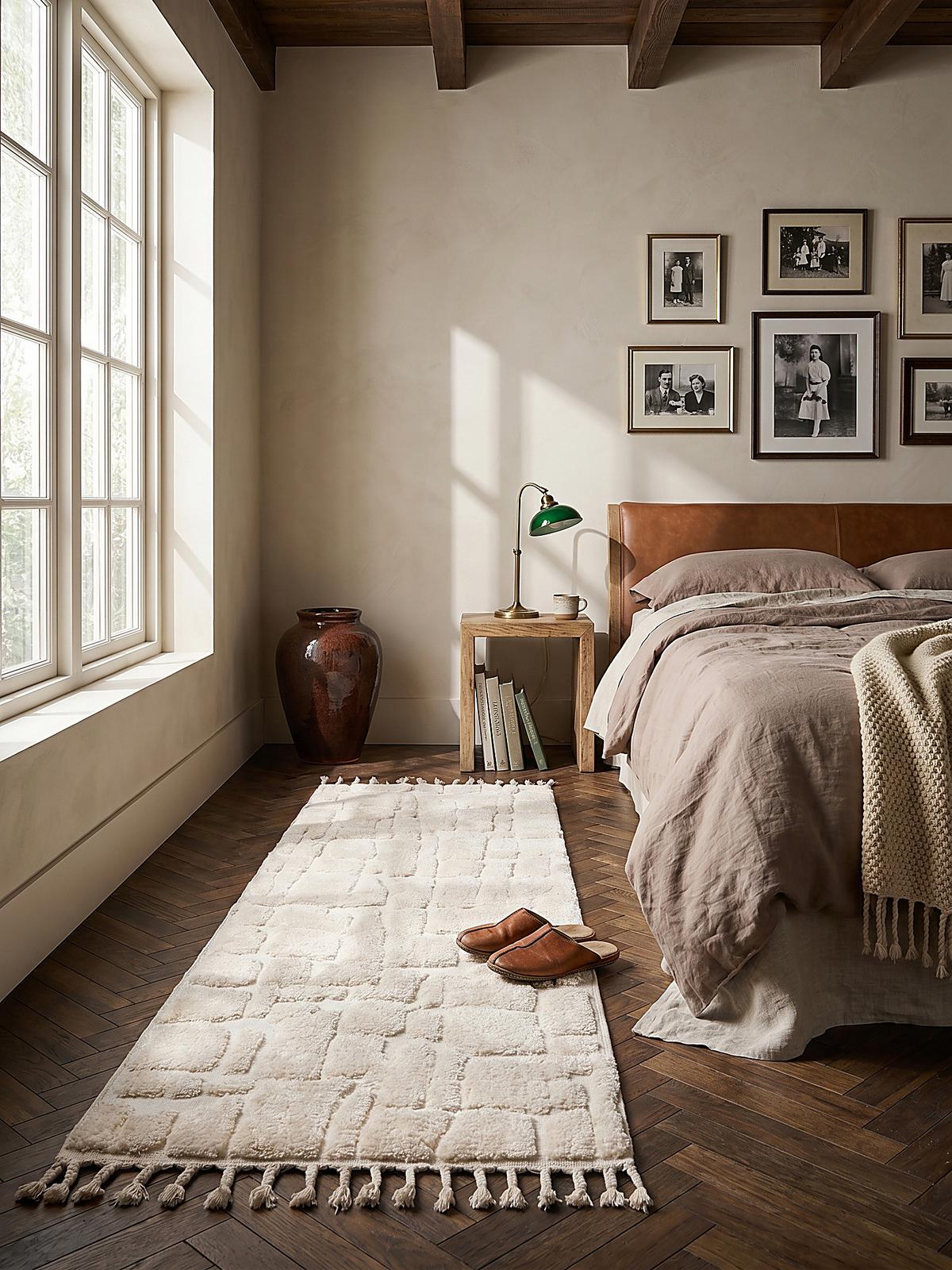 HOCHFLORTEPPICH mit Fransen MARA, geometrisch, Creme, 80 x 300 cm - Beige, Textil (300/80cm) - KADIMA DESIGN