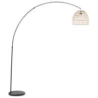 STEHLAMPE Guaviare 130/33/195 cm - Beige, Naturmaterialien (130/33/195cm) - Beliani