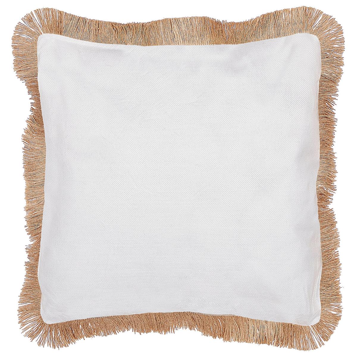DEKOKISSEN 2er-Set Beige 45/9 cm Geranium - Beige, Textil (45/9cm) - Beliani