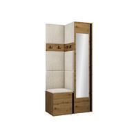 GARDEROBEN-SET Orion XXV - Creme/Eiche Artisan, Holzwerkstoff/Kunststoff (82/186/46cm) - MIRJAN24