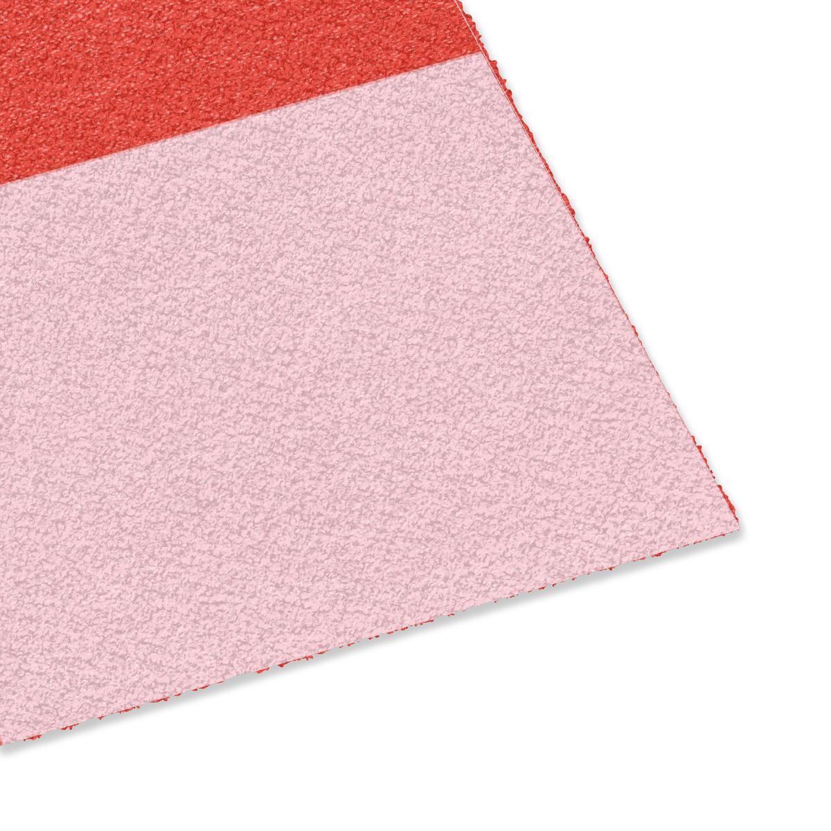 FUSSMATTE Schachbrettmuster - Rot - Rosa - Würfel Türmatte 90x60 cm - Rot, Kunststoff (90/0.4cm) - MuchoWow