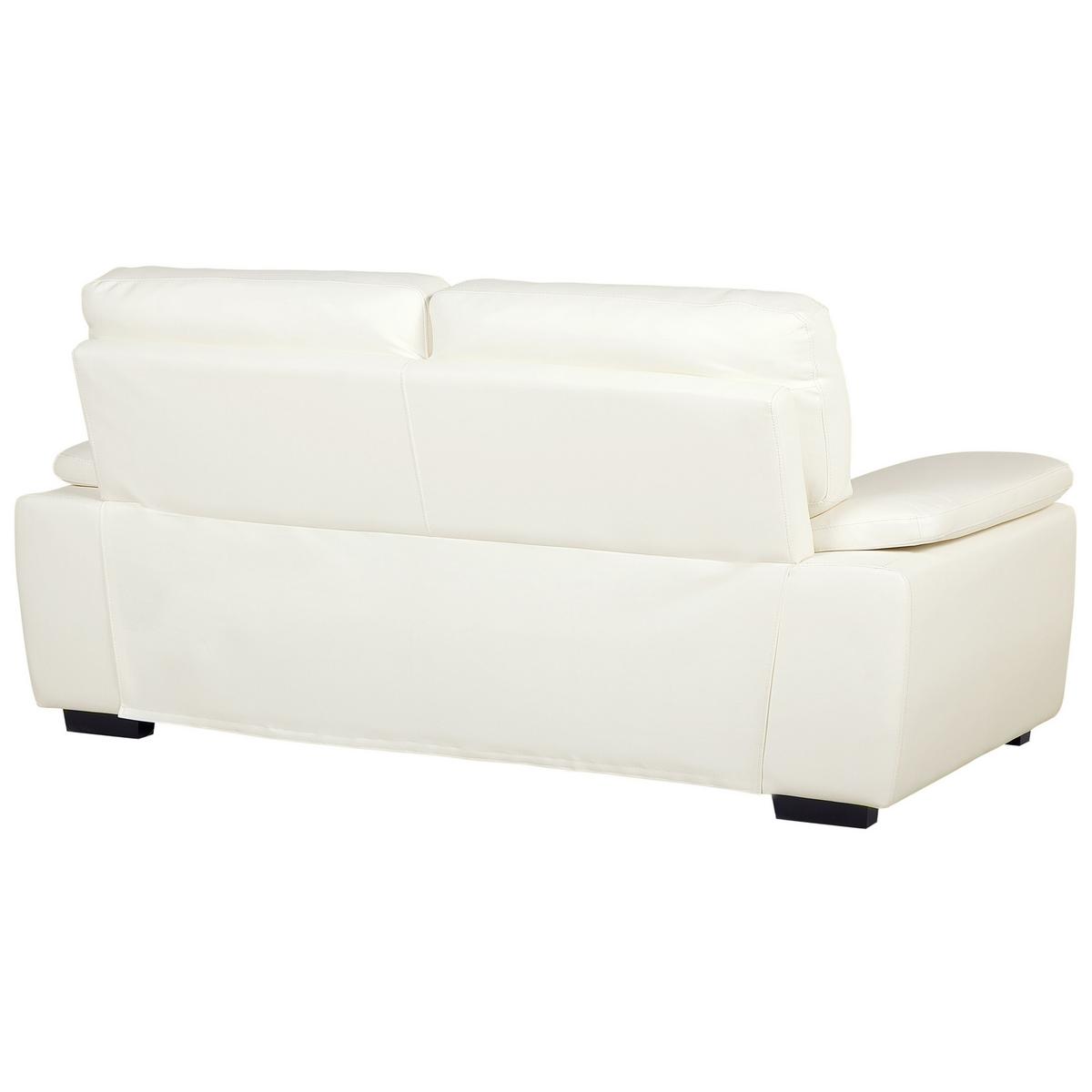 SOFA-SET 5-sitzer Kunstleder Beige Vogar - Beige, Kunststoff (195/90/74cm) - Beliani