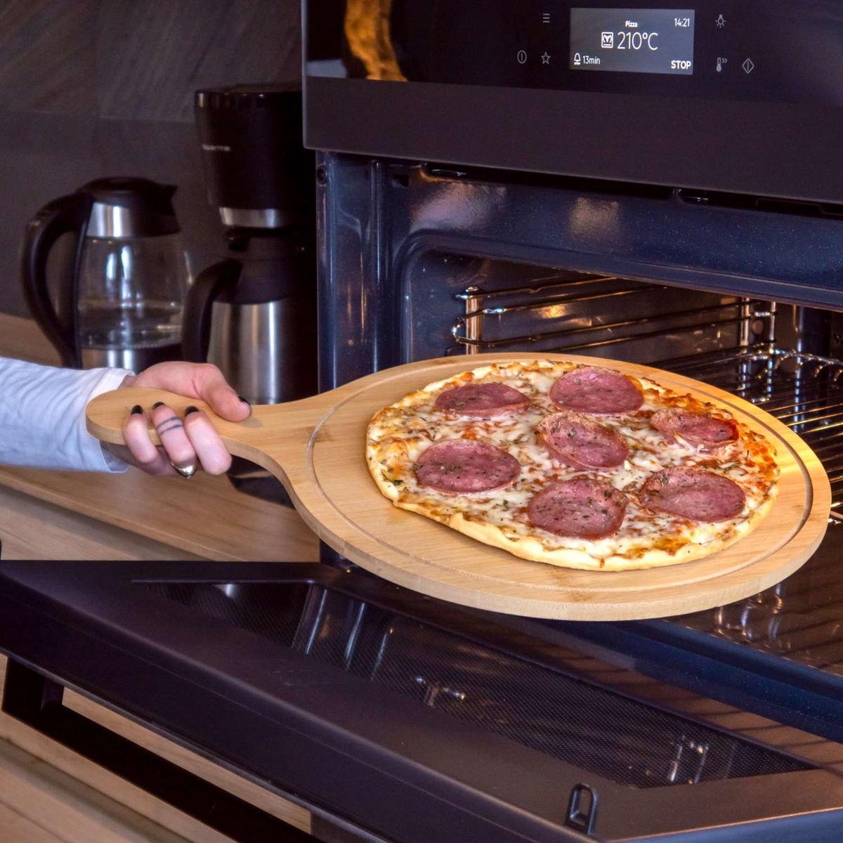 PIZZA SCHNEIDEBRETT - Braun, Naturmaterialen (31.5/44.3cm) - Intirilife