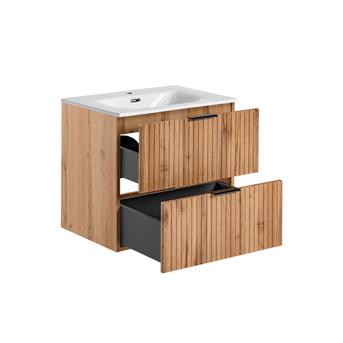 WASCHTISCH 60.2cm Adriel Holz - Braun, Holzwerkstoff (60.2/57/46cm) - Petits-meubles