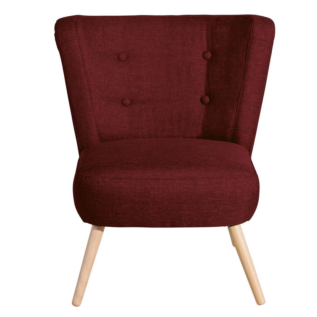 SESSEL Kassi Bezug Flachgewebe Buche natur / rot - Rot, Kunststoff (69/80/68cm) - 58aufmkessel