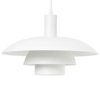 HÄNGELEUCHTE Weiß Hilba - Weiß, Metall (36/36/153cm) - Beliani