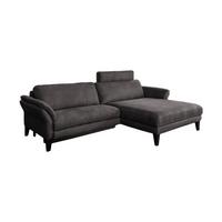 ECKSOFA MIT MOTORISCHER RELAXFUNKTION MALTA Anthrazit Webstoff Relaxfunktion - Anthrazit/Schwarz, Buchenholz/Textil (302/175cm) - KAWOLA