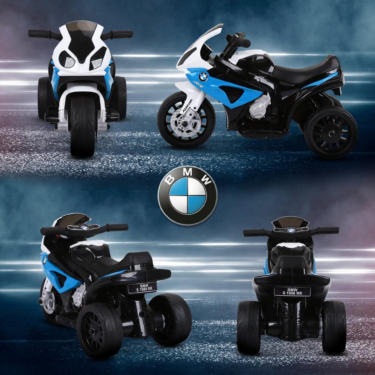 ELEKTRO-MOTORRAD Kunststoff Metall Blau - Blau, Kunststoff (66/37/44cm) - HOMCOM