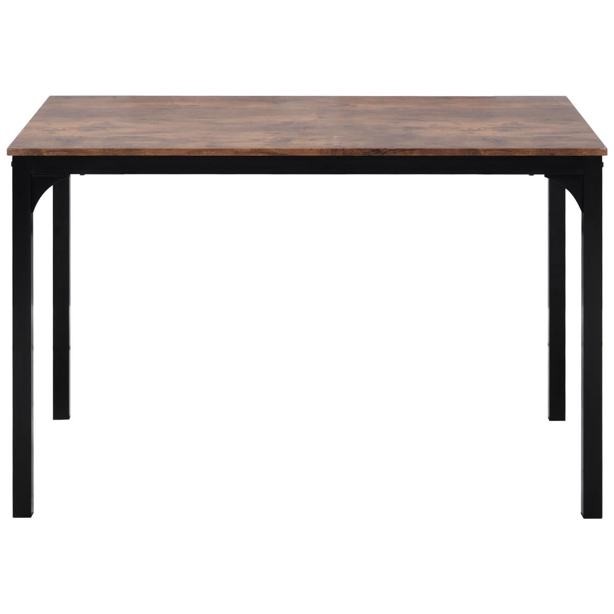 ESSZIMMERGRUPPE in vintagebraun & metall mit 4 stühlen & platzsparendem design - Braun, Holzwerkstoff (108/65/75cm) - Urban Meuble