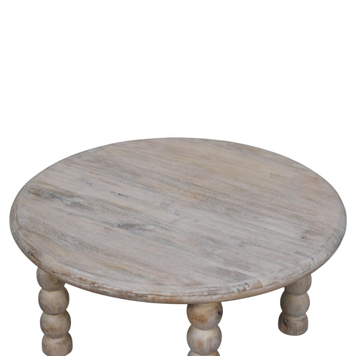 COUCHTISCH mit Salted-Oak-Finish, Platz auf der Oberfläche, grau - Braun/Grau, Holz (80/80/40cm) - Artisan Furniture