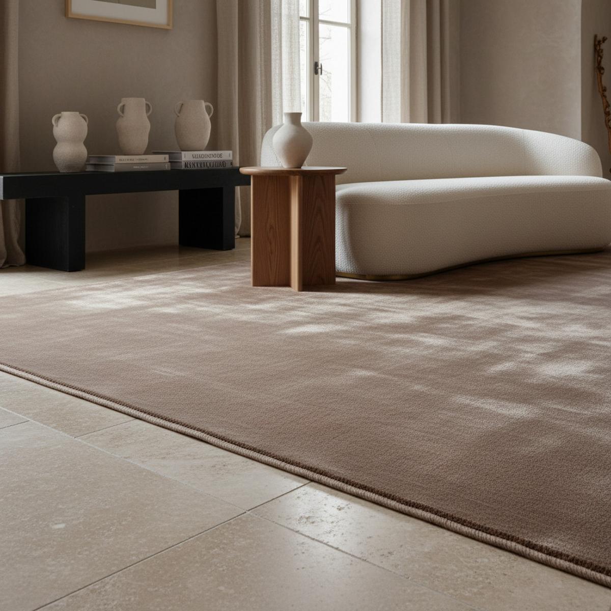 TEPPICH Kurzflor Waschbar LECH in Beige, einfarbig, 200 x 290 cm - Beige, Textil (290/200cm) - KADIMA DESIGN