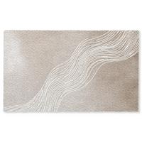 FUSSMATTE Wellenlinien - Fließend - Sandfarben Fußabtreter 150x90 cm - Beige, Kunststoff (150/0.4cm) - MuchoWow