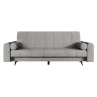 SCHLAFSOFA Zuri - Hellgrau/Schwarz, Holz/Textil (240/93/91cm) - MIRJAN24