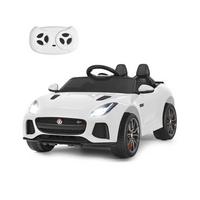 KINDERAUTO Jaguar 12V Elektro Weiß - Weiß, Kunststoff (66/107.5/50cm) - COSTWAY