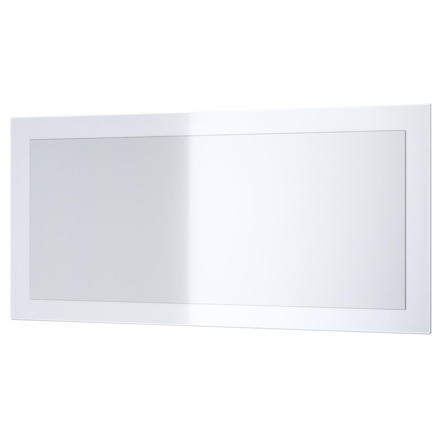 SPIEGEL Lima Weiß Hochglanz - Weiß Hochglanz, Holzwerkstoff (89/45/2cm) - Vladon