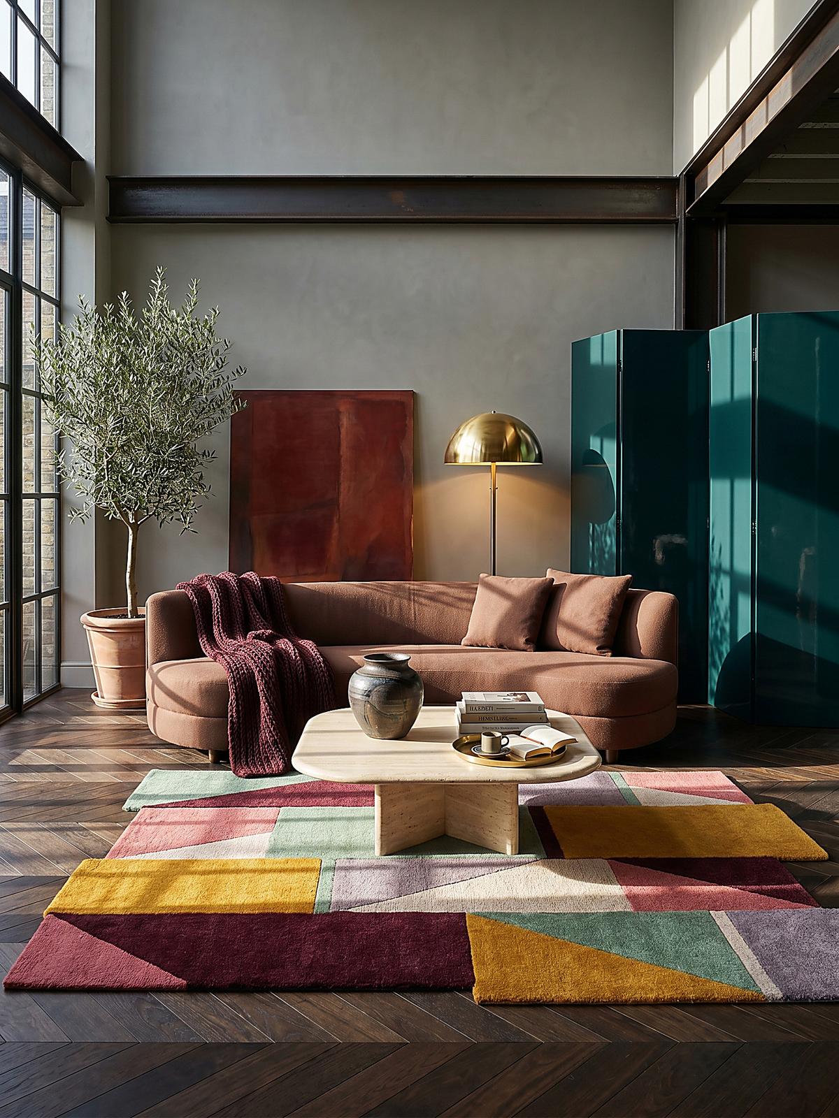 TEPPICH aus Wolle HALLEIN in Pastell, geometrisch, 200 x 290 cm - Multicolor, Textil (200/290cm) - KADIMA DESIGN