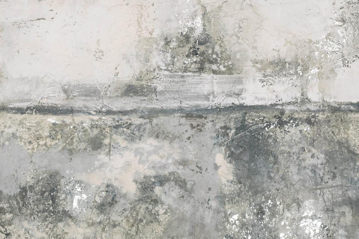 ACRYLBILD HANDGEMALT 80/120 cm - Grau, Holz/Textil (80/120cm) - KUNSTLOFT