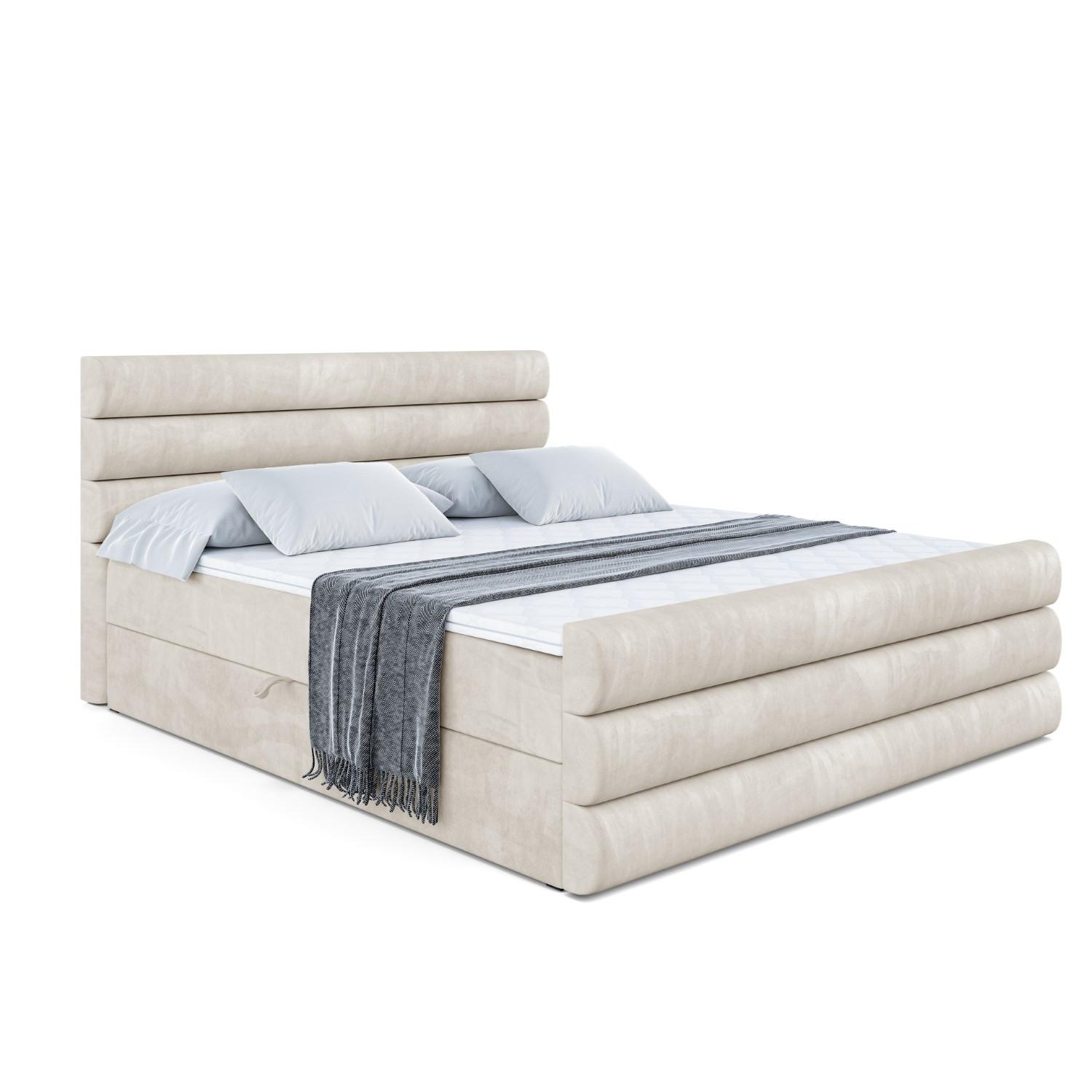 BOXBETT CELESTIA-Z - 180x200 cm - H3 - Ecru - Ecru, Holzwerkstoff (180/200cm) - ALTDECOR