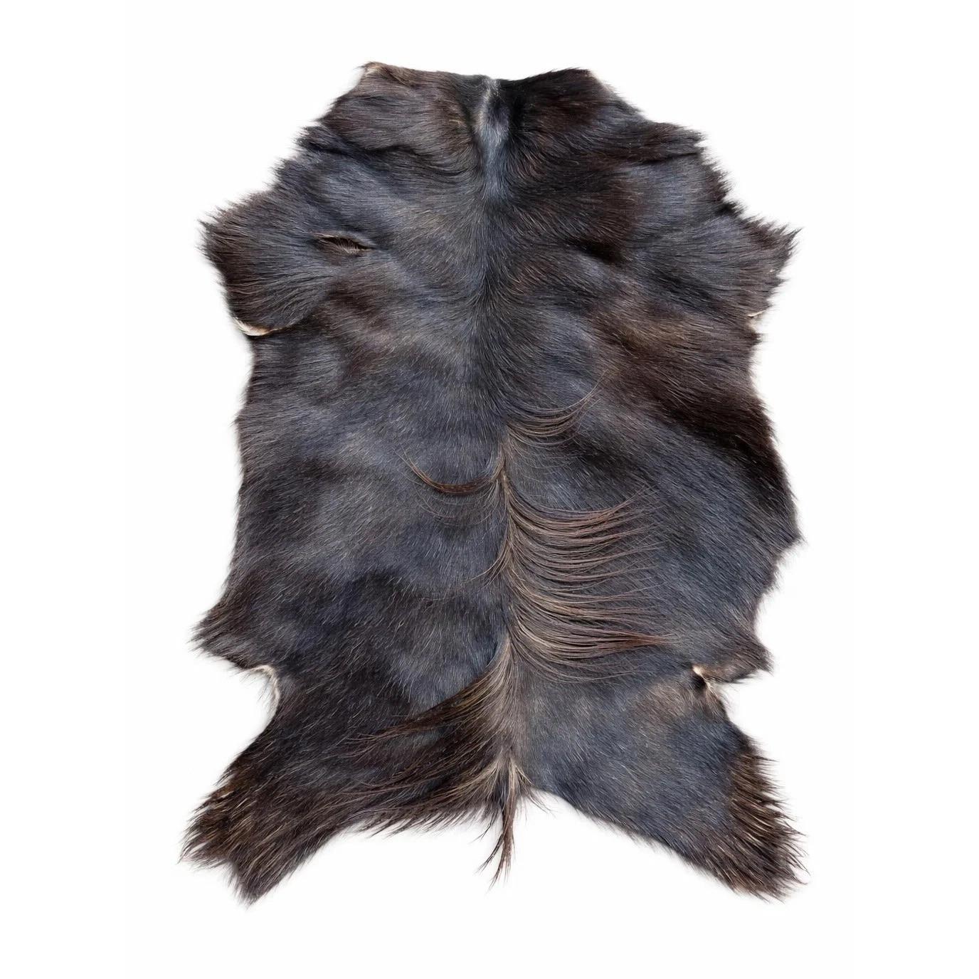 ZIEGENFELL Naturfell weich geruchsneutral Schnäppchen Braun ca. 100 cm - Dunkelbraun/Braun, Fell (60/100cm) - Provellus