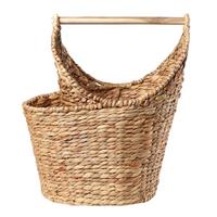 AUFBEWAHRUNGSKORB für Toilettenpapier aus Wasserhyazinthe - Höhe 42 cm - Apfelbaumfarben, Naturmaterialien (15/15/50cm) - Calicosy