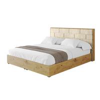 POLSTERBETT mit Bettkasten und Lattenrost, Boxbett ohne Matratze - ENZO8 180x200 Beige - Ecru, Holzwerkstoff/Textil (180/200cm) - ALTDECOR
