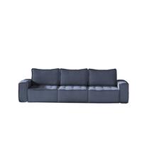 SOFA Sande In Raven - Blau, Holzwerkstoff/Textil (292/85/90cm) - Fun Möbel